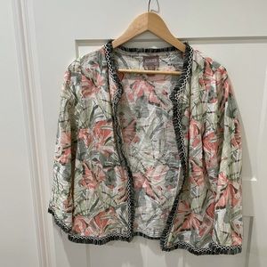 Chico’s light floral jacket